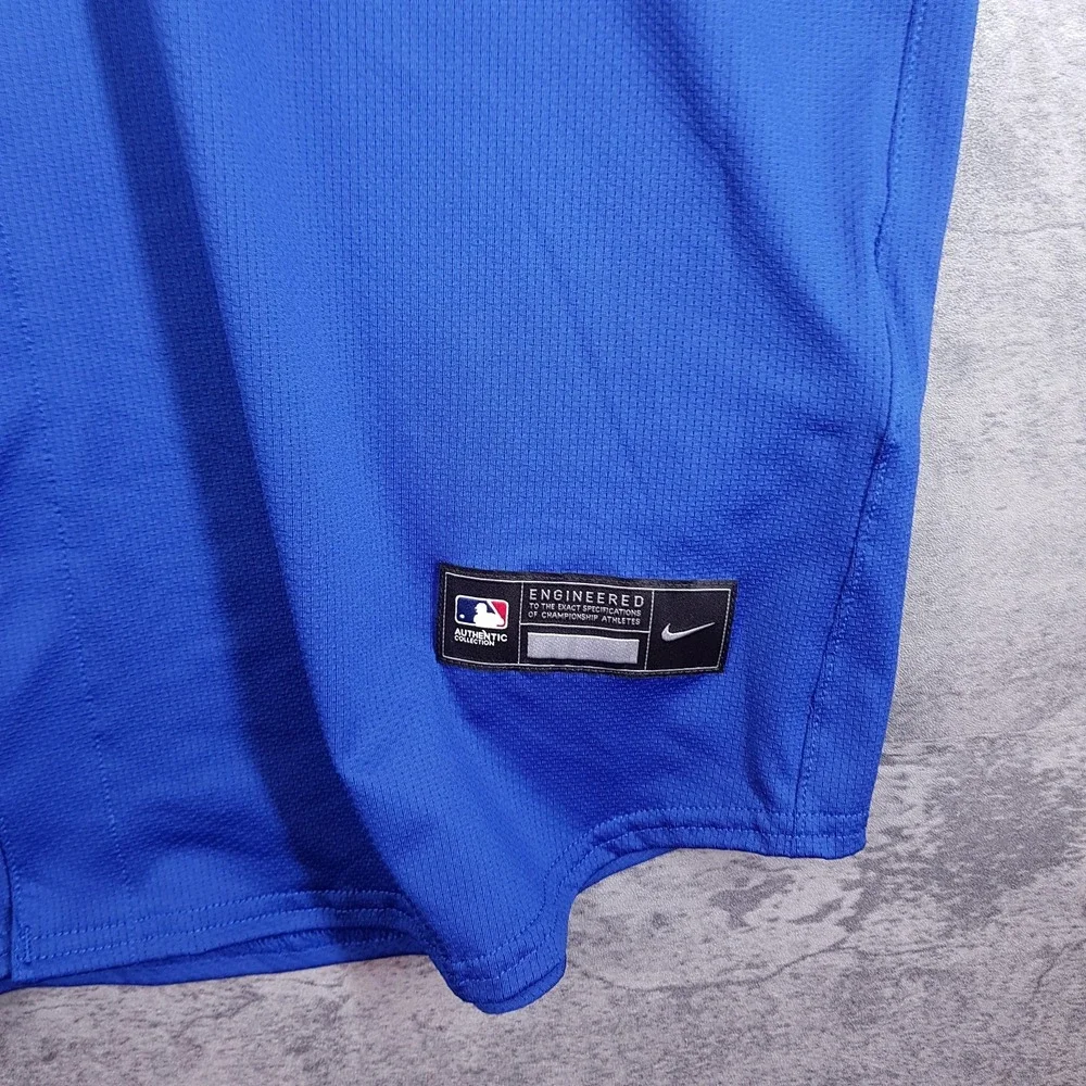 NIKE Chicago Cubs Vapor Elite Authentic Jersey Mens Size 52 2XL Blue Red